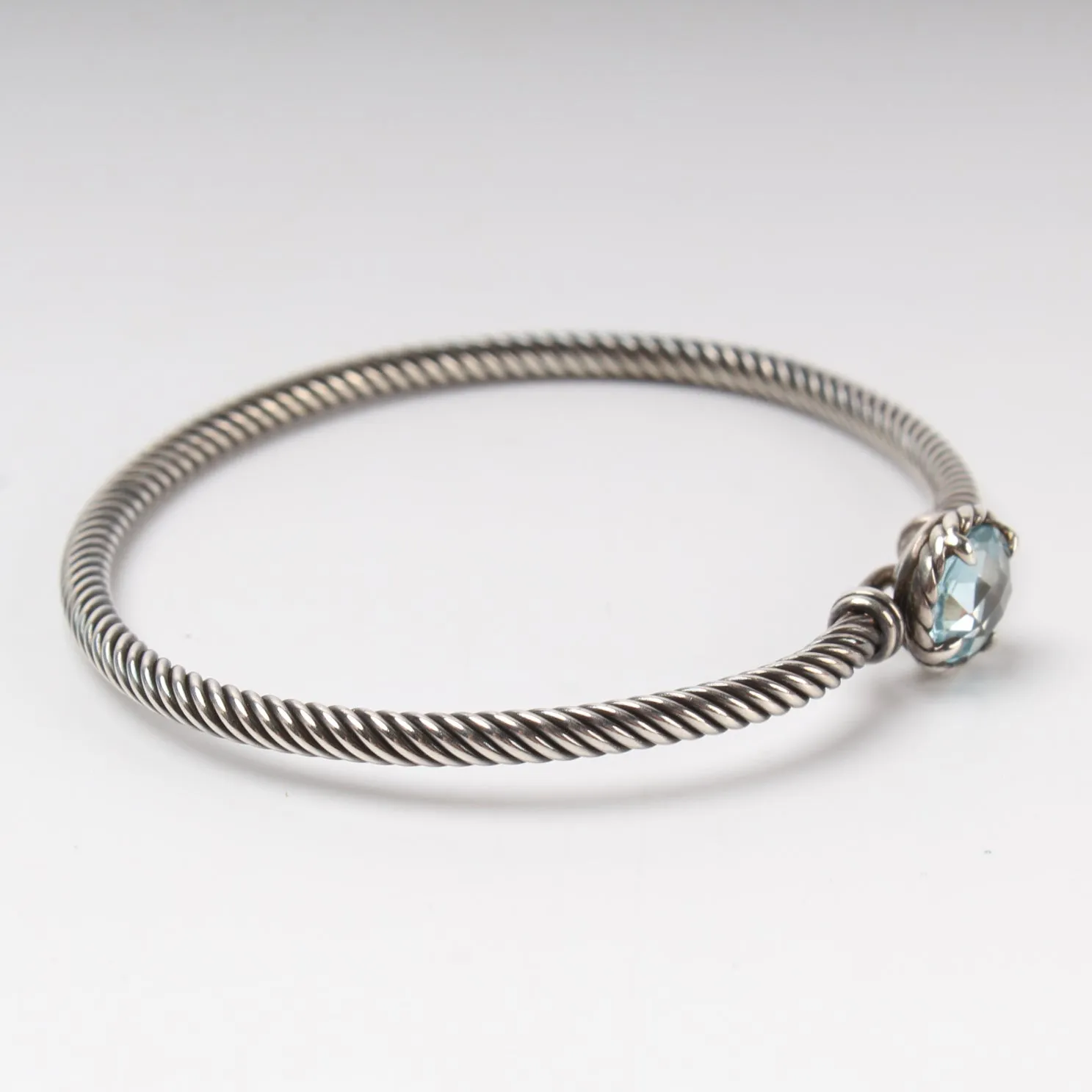 Blue Topaz Cable Bracelet
