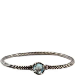 Blue Topaz Cable Bracelet