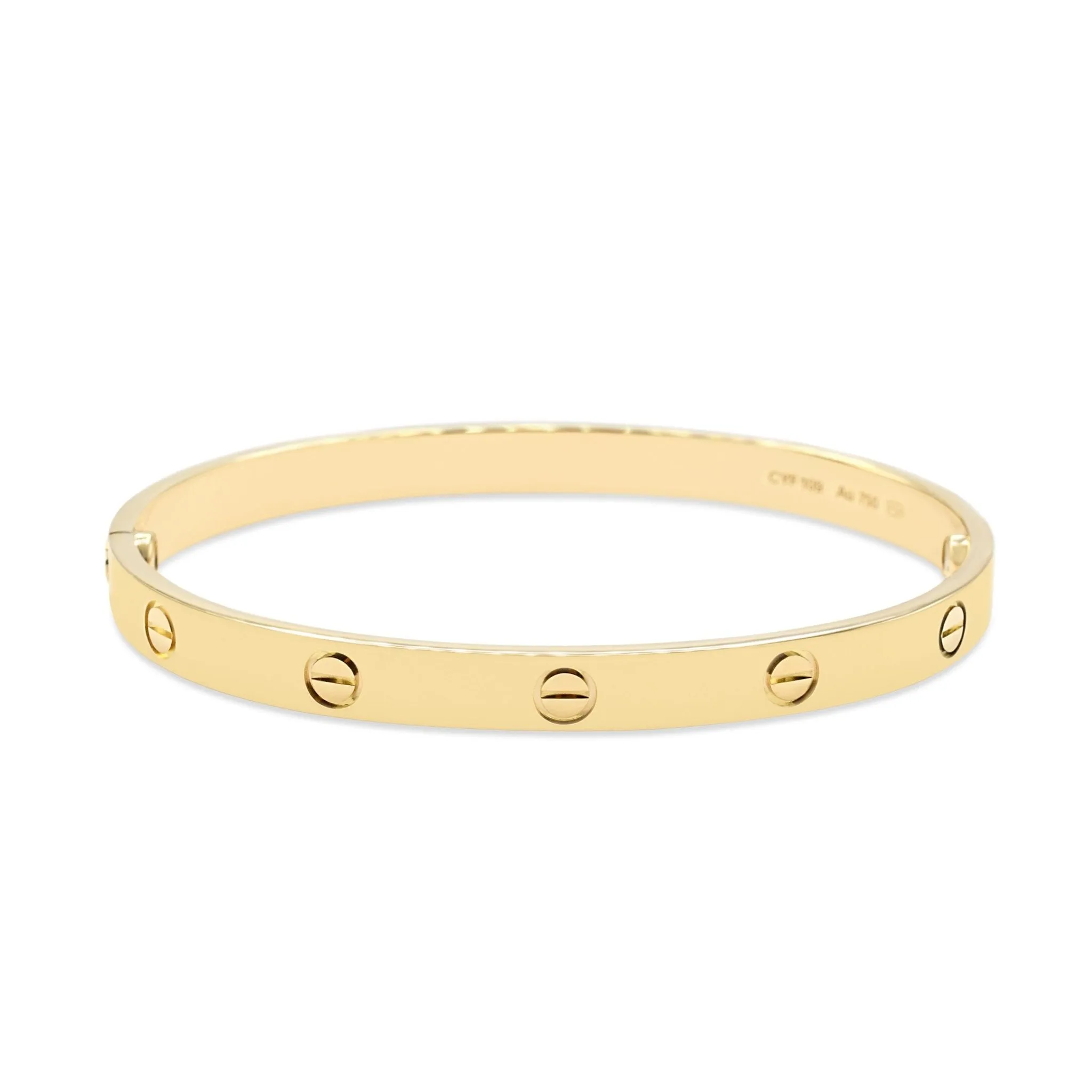 Cartier Love Bangle Size 19 - 18ct Yellow Gold