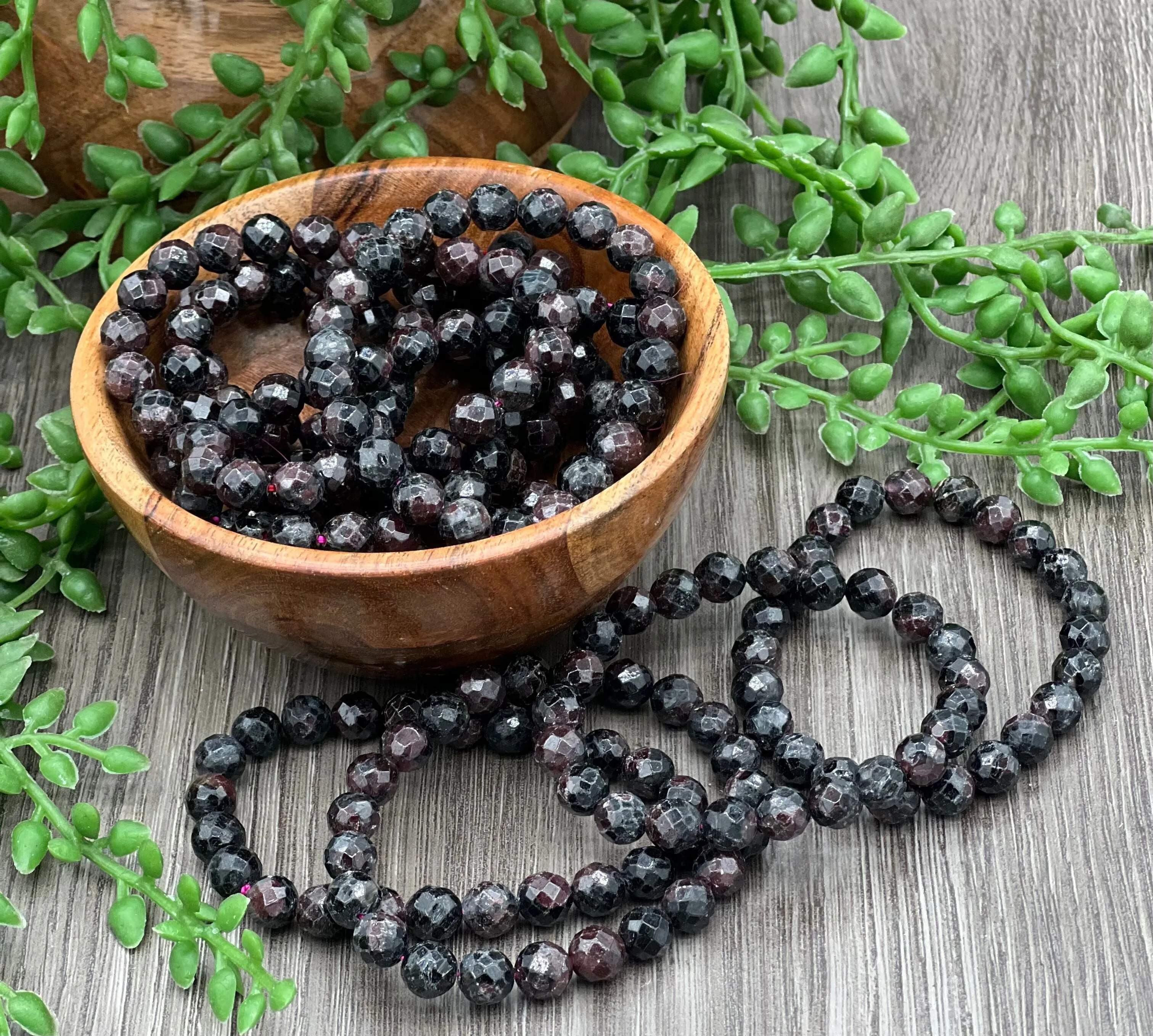 Faceted Garnet Bracelet