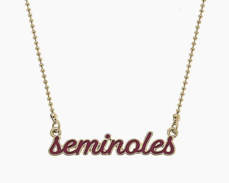 FLORIDA STATE NECKLACE   BANGLE COLLECTION
