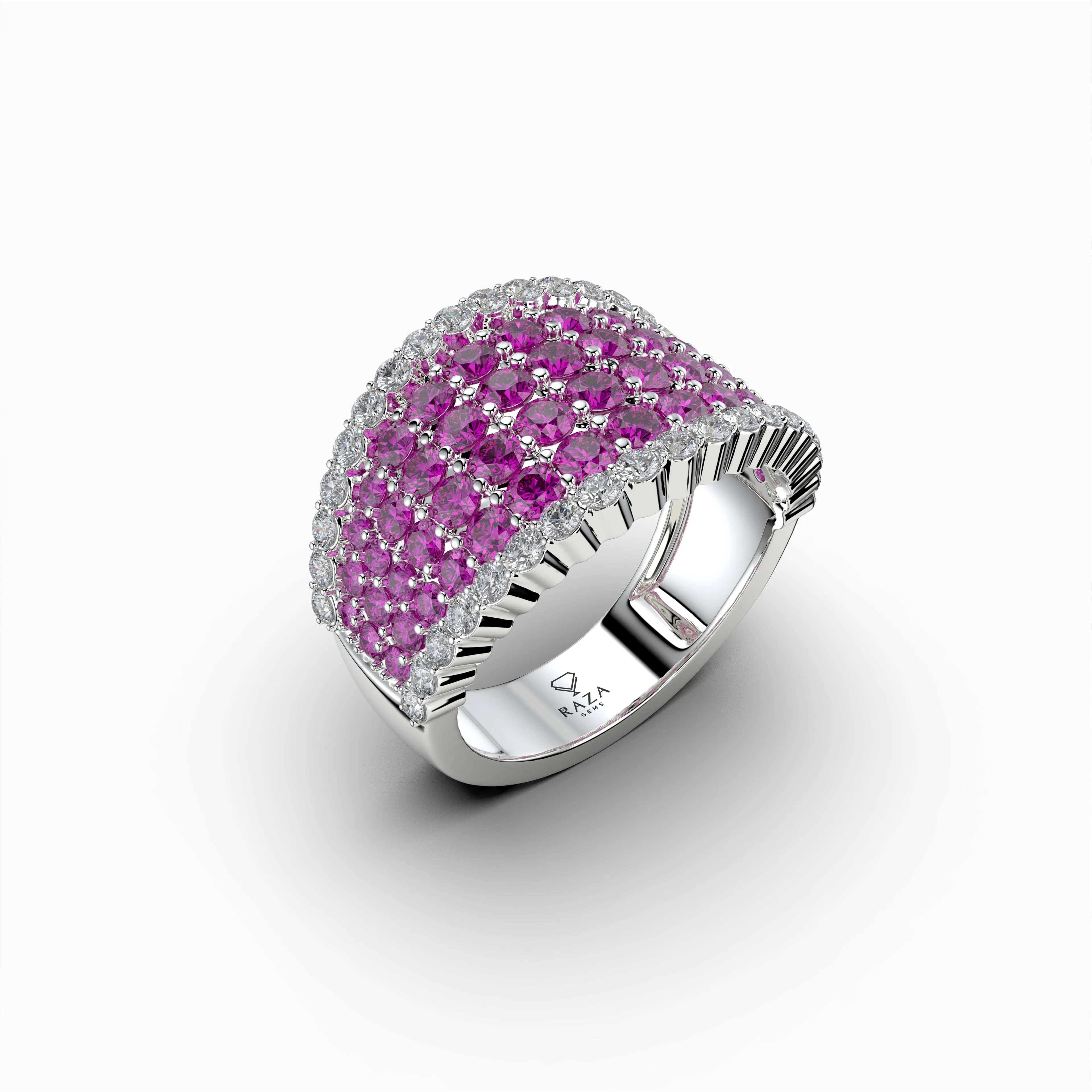Garnet Rhodolite Stone Ring - Ruth