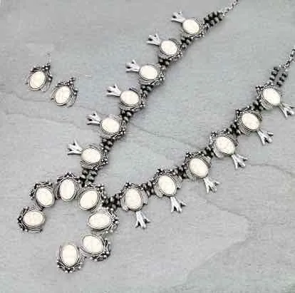 Ivory Squash Blossom Set