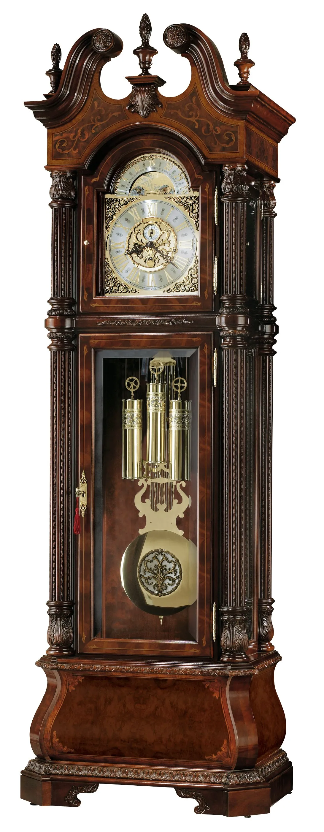 J.H.Miller Triple Chime Grandfather Clock