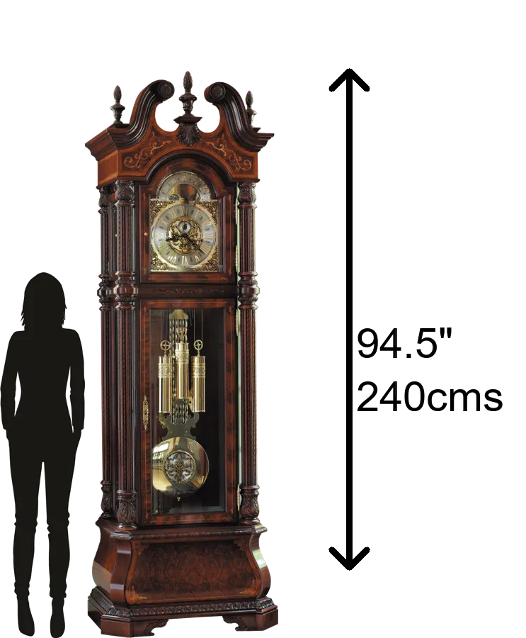 J.H.Miller Triple Chime Grandfather Clock