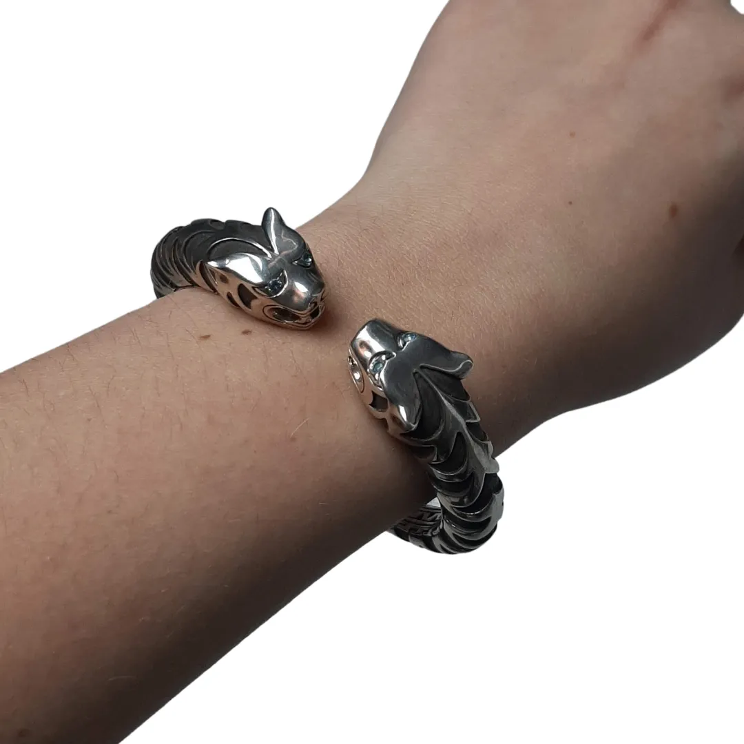 John Hardy Macan Small Sterling Silver Kick Cuff