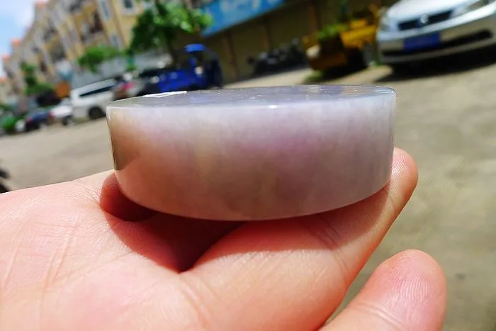 Natural Jade Rough Jadeite Raw (138g,5.65X5.65X1.6cm)