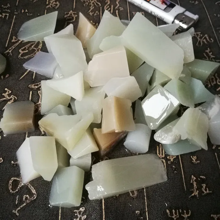 Natural Kunlun Jade Rough Nephrite Remains Around 500g