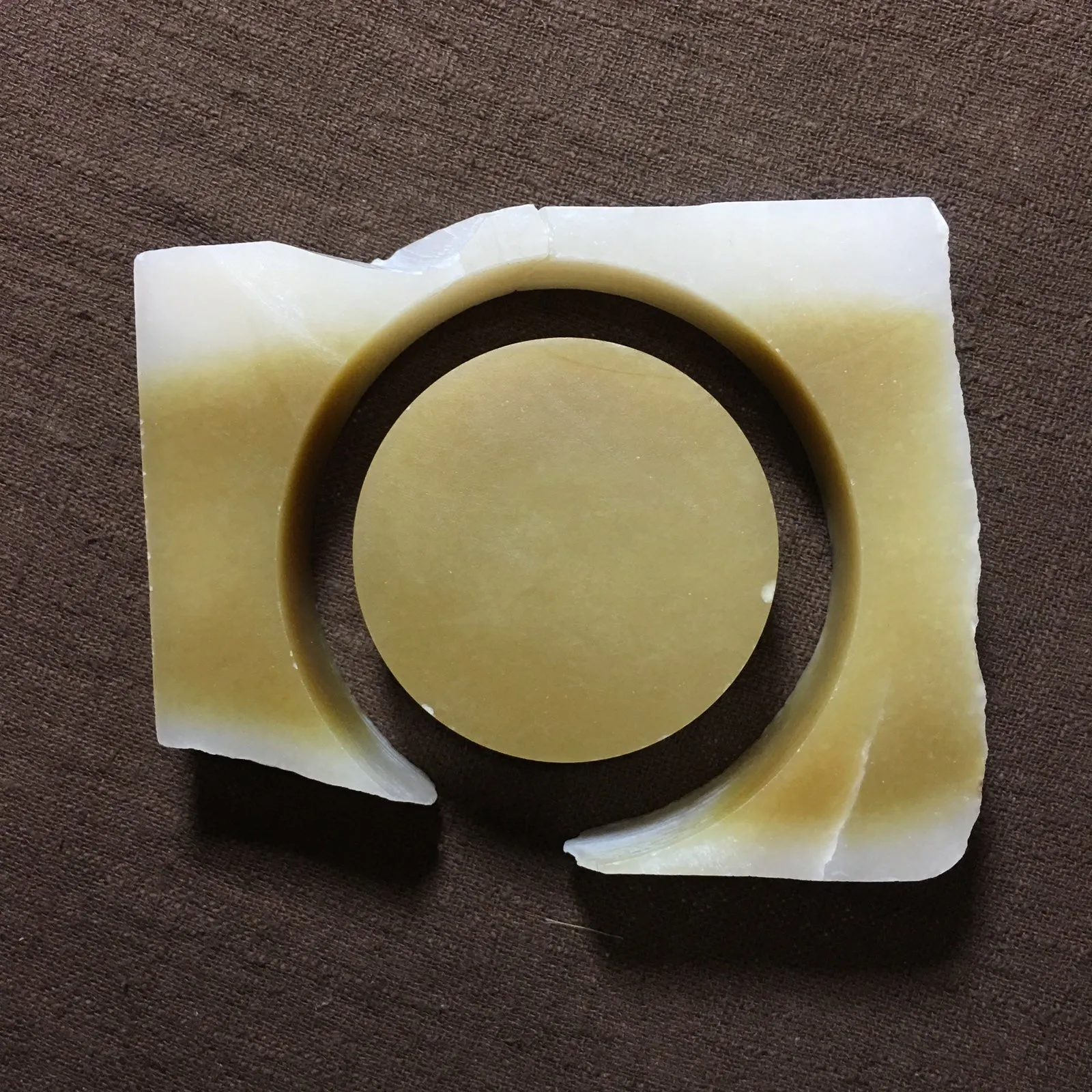 Natural Siberian Jade Rough Russia nephrite Raw 347g