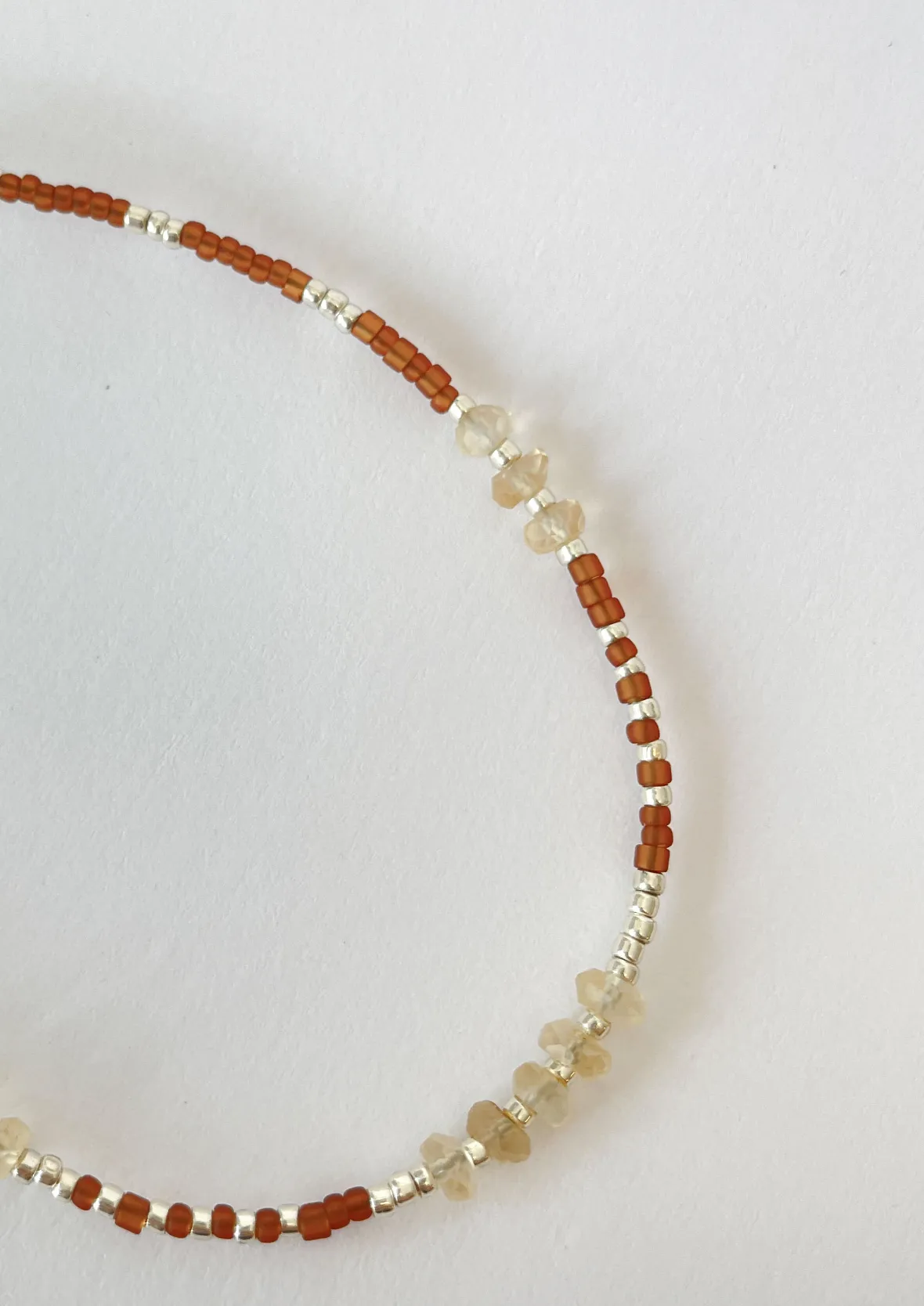 necklace - DINA citrin - amber