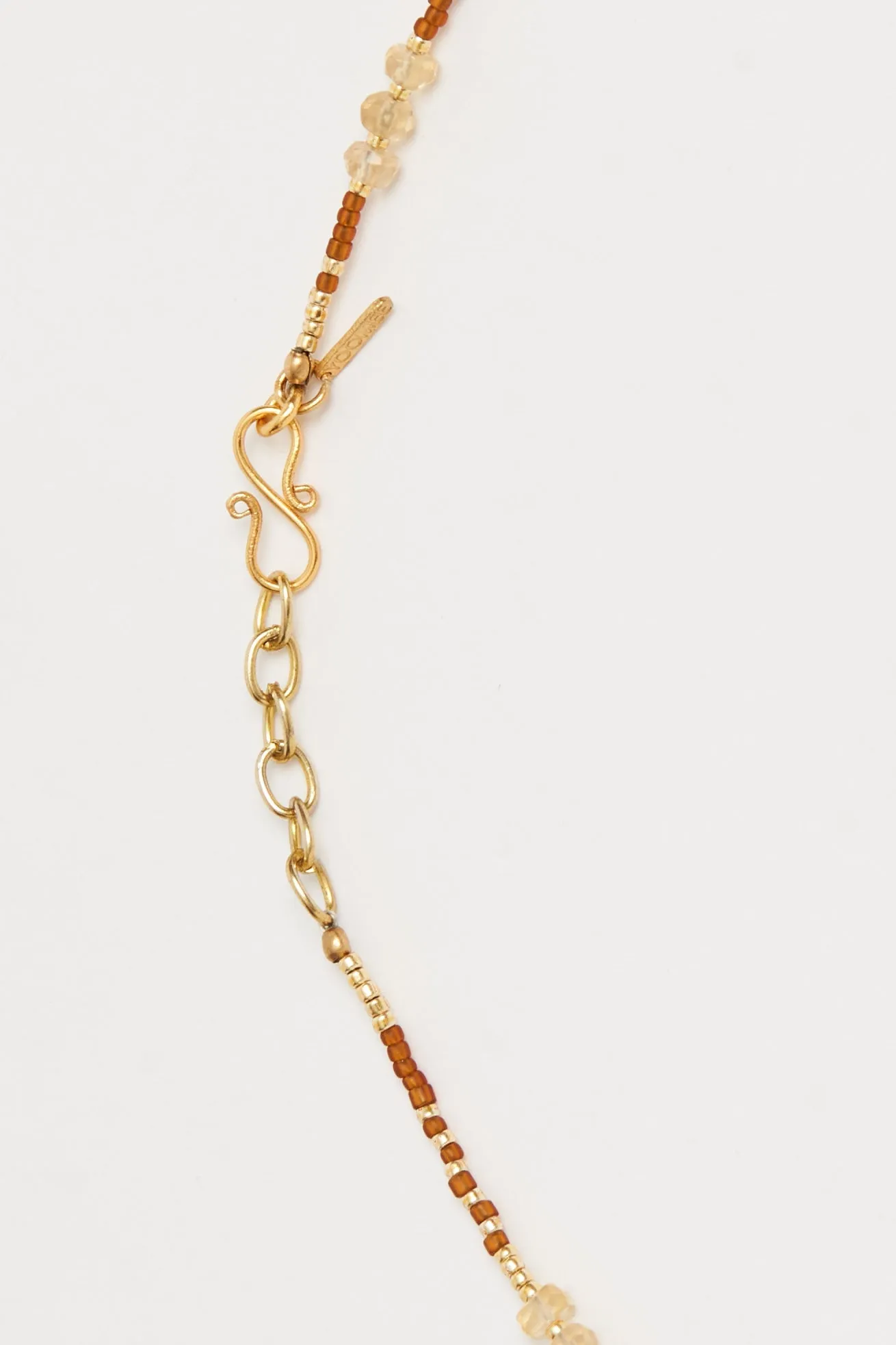 necklace - DINA citrin - amber