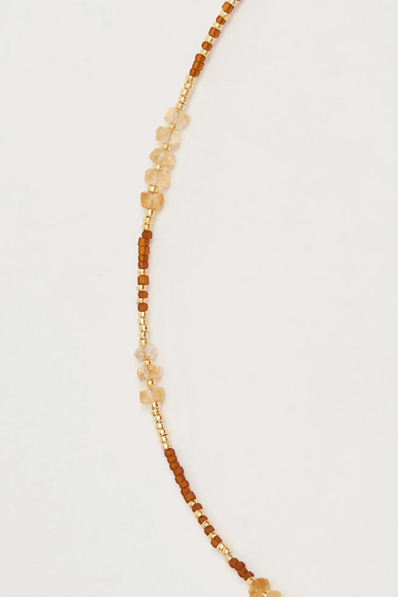 necklace - DINA citrin - amber