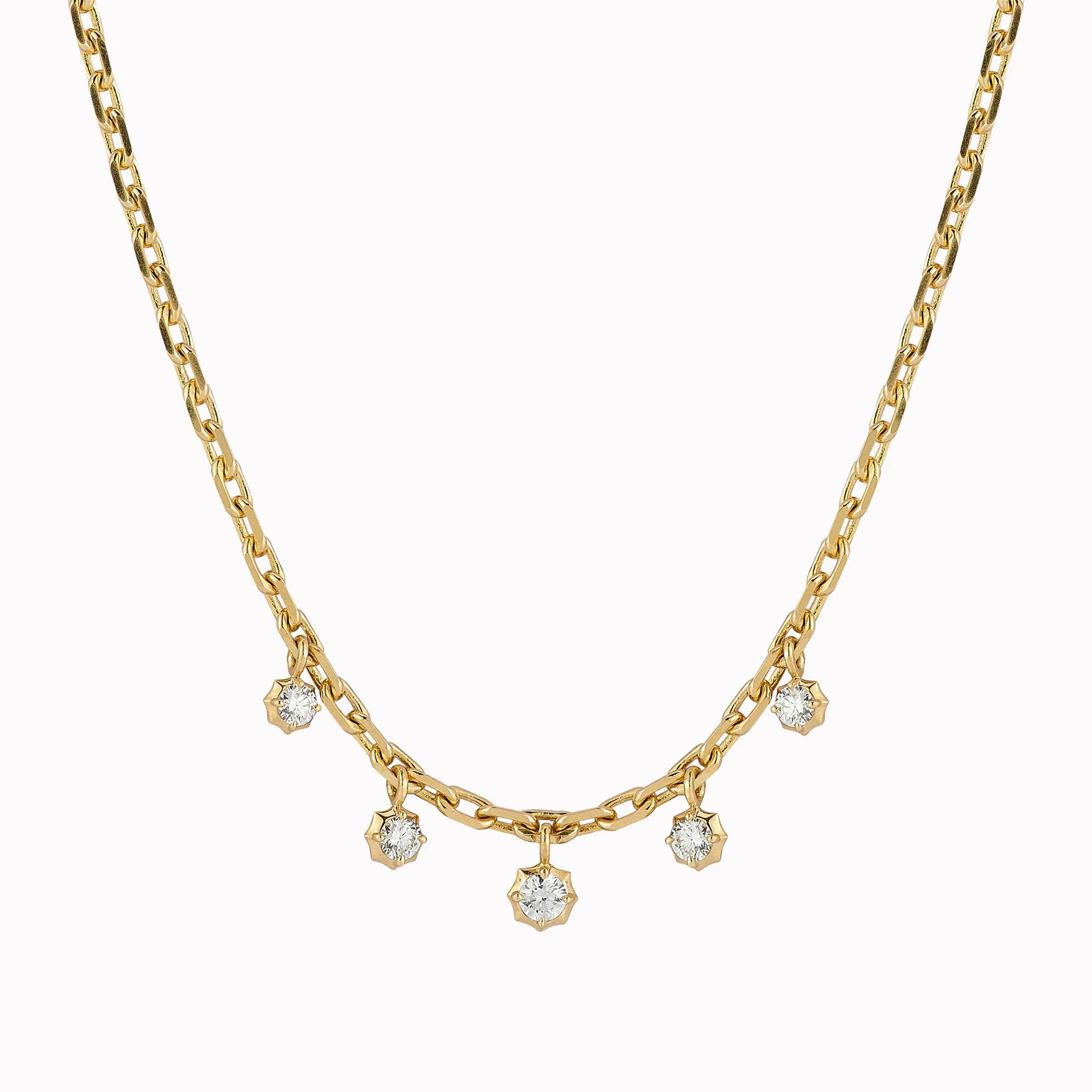 Small Sophisticate Hanging Diamond Necklace