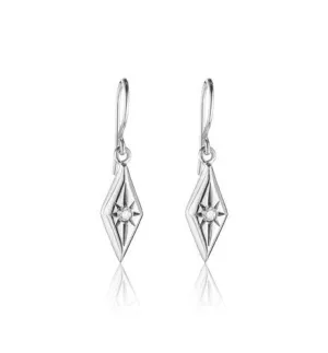 Starlet Earring, White Topaz, Silver