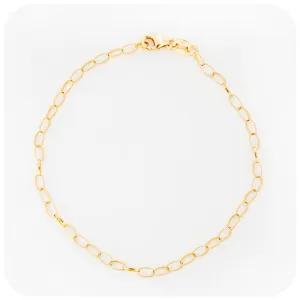 The Petite Yellow Gold Link Bracelet