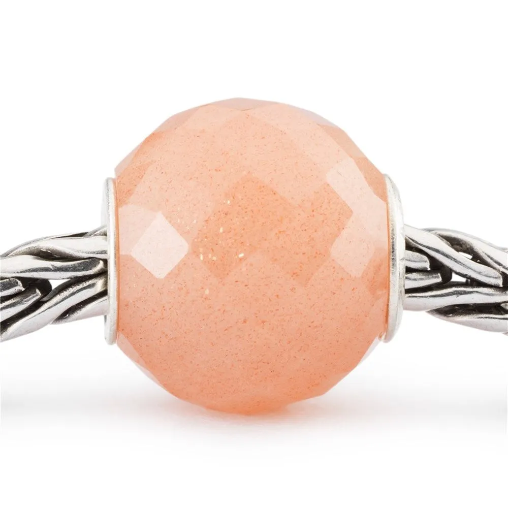 Trollbeads Round Feldspar Moonstone Facet Bead