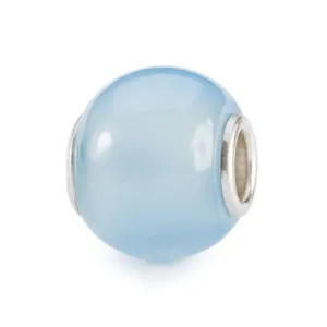 Trollbeads Round Light Blue Agate Bead