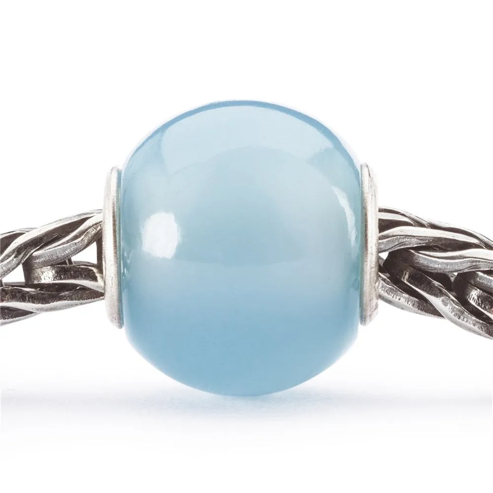 Trollbeads Round Light Blue Agate Bead